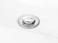 Выпуск для умывальника click/clack, малая крышка с переливом, хром, 1 1/4", AV Engineering