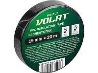 Изолента ПВХ 15ммх20м черная ВОЛАТ (130 мкм)
