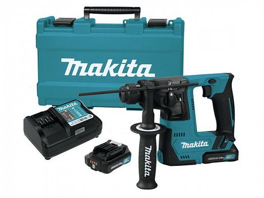 Аккум. перфоратор MAKITA HR 140 DWYE1 в кейсе + аксессуары (10.8 В, 2 акк., 1.5 А/ч Li-Ion, 1.0 Дж, вес 1.9 кг,)