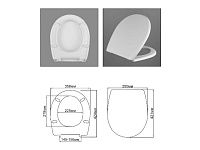 Сиденье для унитаза с крышкой "AVN SD 015m", АВН