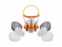 Полумаска 6500 с фильтрами 6510 А1 с предфильтрами и с держателями Jeta Safety (комплект) (р-р L, для защиты дыхания (полумаска, фильтры A1 2шт, предфильтры 4шт, держатели 2шт))