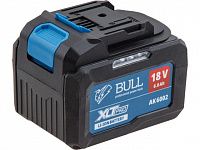 Аккумулятор BULL AK 6002 18.0 В, 6.0 А/ч, Li-Ion XLTpro (18 В, 6 А*ч, Li-ion)