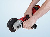 Аккум. углошлифмашина WORTEX CAG 1812-2 SE в чем. XLT SET БЕСЩЕТ., 18 В, 125 мм, 3000-8500 об/мин (бесщ. двиг., 6ти ступ. рег. об., вкл/выкл на панели, 3000-8500 об/мин, Anti-Kickback, Drop-Stop)