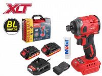 Аккум. ударный гайковерт/винтоверт WORTEX CWR 0218 в чем. XLT 2x2 А*ч, БЕСЩЕТ., 18 В, 220 Н*м (внутр. шестигр. 1/4", вес 0,92 кг)