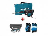 Отбойный молоток MAKITA HM 1203 C + АКЦИЯ Защитные очки + Перчатки "Механик" XL (1500 Вт, 19.1 Дж, 1900 уд/мин, патрон SDS-MAX, вес 9.7 кг)