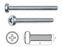 Винт М4х10 мм полусф. головка, цинк, DIN 7985 (1000 шт в карт. уп.) STARFIX