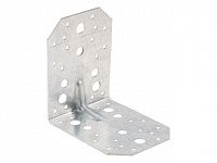 Уголок крепежный усиленный 100х130х130 мм C 2.0 мм белый цинк STARFIX