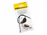 Выключатель для настенного светильника c проводом и деревянным наконечником «Silver» PROconnect