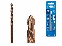 Сверло по металлу ц/х 5.0х52х86 мм HSS-Co EXPERT STARTUL (кобальт 5%)