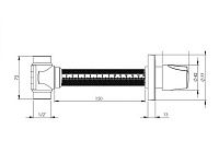Вентиль запорный регулируемый для скрытого монтажа, BAKIMAY