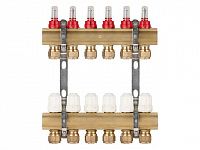 Коллекторная группа AVE777, 6 вых. AV Engineering (PRO серия Для теплого пола и водоснабжения)