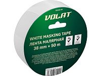 Лента малярная 38ммх50м белая ВОЛАТ (135мкм)