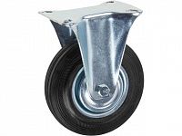 Опора колёсная d-125мм неповоротная, резиновая STARFIX