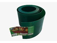 Лента бордюрная 25 см, цвет- зеленый, рулон (10м) садовая/газонная (ПластЛайн)