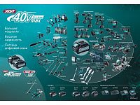 Зарядное устройство XGT 40В MAKITA DC40RC (Быстрое зарядное 40В XGT)