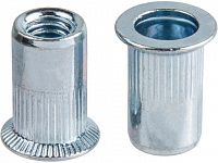 Заклепка резьбовая М5 потай бортик, белый цинк (500 шт в карт. уп.) STARFIX