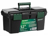 Ящик для инструмента пластмасс. 32х17,5х16 см (12") с лотком и органайз.20235 ВОЛАТ