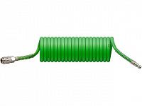 Шланг полиэт. спиральный ф 6,5/10 мм с быстросъемн. соед. ECO (длина  5 м) (толщ.стенки: 2 мм)
