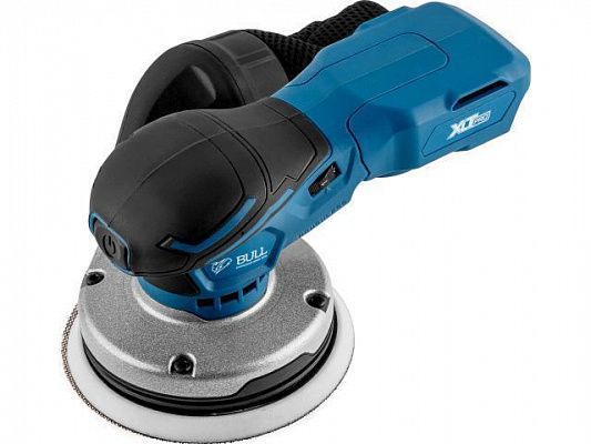 Аккум. эксцентриковая шлифмашина BULL CRS 1218 E в кор. XLTpro SOLO БЕСЩЁТ., 18 В, 125 мм (Регул. об., амплитуда колебаний: 2,5 мм)