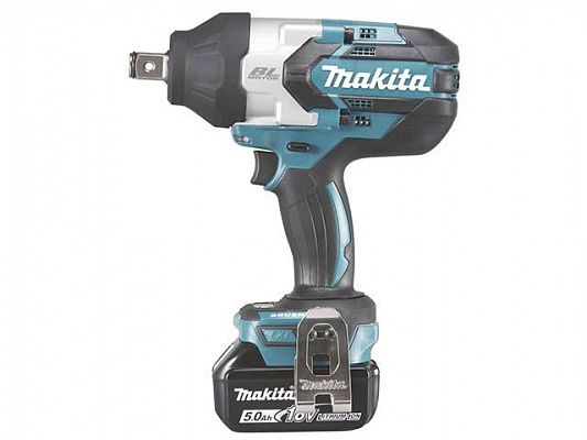 Аккум. ударный гайковерт MAKITA LXT DTW 1001 Z в кор. + АКЦИЯ (BL1830B + DC18SD) (18.0 В, 1 акк., 3.0 А/ч Li-Ion, посадочн. квадрат 3/4 ", 1050 Нм, вес 3.5 кг)