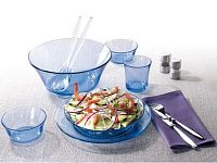 Тарелка глубокая суповая стеклянная, 195 мм, серия Lys Marine, DURALEX (Франция)