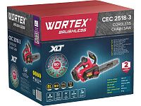 Аккум. пила цепная WORTEX CEC 2518-3 в кор. ALL1 XLT SOLO БЕСЩЕТ., 18 В, 25.4 см