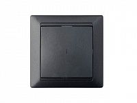 Выключатель 1 клав. (cкрытый, 10А) со световой индикацией, графит, Стиль, BYLECTRICA