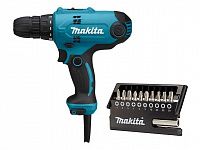 Дрель-шуруповерт MAKITA DF 0300 в кор. + набор бит (11 шт.) (320.0 В, 2 скор., 56 Нм, 1500/450 об/мин) Дрель-шуруповерт MAKITA DF 0300 в кор. + набор бит (11 шт.) (320.0 В, 2 скор., 56 Нм, 1500/450 об/мин)
