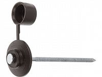 Гвоздь кровельный 2.8х70 мм с пласт. шляпкой, темно-коричн. (100 шт в пласт. конт.) STARFIX (для ондулина)