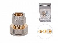 Муфта 16(2.0) х 3/4" вн. для труб PEX, AV Engineering (инд. упак.) (для металлопластиковых и PEX труб)