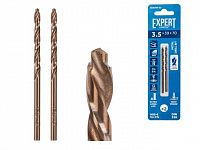 Сверло по металлу ц/х 3.5х39х70 мм HSS-Co, комплект из 2-х шт EXPERT STARTUL (кобальт 5%)