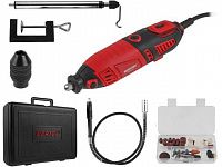 Гравер электрический WORTEX MG 3219 E в чем. +аксессуары 185 вт, 8000-35000 об/мин, цанга 2.4/3.2 мм (в чем.+ 39 аксесс., гибкий вал, держатель, быстрозажимной патрон)