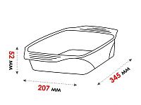 Форма из жаропрочного стекла, 2.2 л, прямоугольная, 345х207х52 мм, PERFECTO LINEA