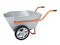 Тачка хозяйственная ТХ (200л, 400 кг, двухколесная, литая резина 380х70мм, вес 28 кг) (пр-во РБ) (КОМ)