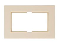Рамка для 2-ой розетки кремовая, RITA, MUTLUSAN (для розетки 2-ой арт.2200 201 ХХХХ, 2200 202  ХХХХ, 2200 203 ХХХХ (ХХХХ- цвет))