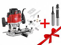 Фрезер вертикальный WORTEX MM 5519 E в кор. + аксессуары + АКЦИЯ! (2 фрезы) (2000 Вт, цанга 8/12 мм, 8000-23000 об/мин, регул. об.)