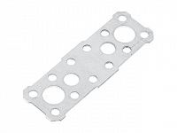 Пластина крепежная 100х35 белый цинк Цвiк (Фактический размер изделия 91*30мм, толщина 1,7мм) (ЦВIК)