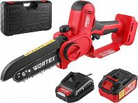 Аккум. мини-пила WORTEX CEC 2518-2 в чем. ALL1 XLT SET БЕСЩЕТ., 18 В, 15 см (шина 15 см, 1/4")