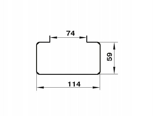 Крепление воздуховода 56 плоских каналов 110х55мм ZERNBERG