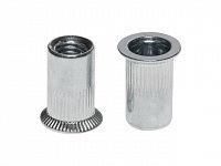 Заклепка резьбовая М5 потай бортик, белый цинк (8000 шт в коробе) STARFIX