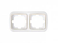 Рамка 2-местная белая, Гармония Люкс, Bylectrica