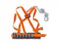 Пояс строительный с наплеч. лямками ППВ строп аГ (метал. цепь с амортизатором) (ООО "Потенциал") (р. М) (ПОТЕНЦИАЛ)