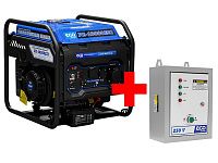 Электростанция (инверт. бенз.) ECO PE-10000ESI АКЦИЯ + Блок автоматики ECO (инверторный, электростарт, 7.5 кВт, 230 В, автозапуск*, бак 25.0 л, вес 72 кг)