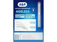 Насос скважинный центробежный AGELESS-3-2700/60-3/21 A&P (750 Вт, 3,6 м3/ч, 85м, 3" / 7,62 см)