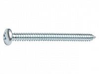 Шуруп 2.9х9,5 мм полусф. головка, белый цинк, острый, DIN 7981 (1000 шт в карт. уп.) (STARFIX)