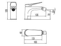 Смеситель для биде (Lt) D35 LM3708GM Lemark