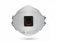 Респиратор JETA SAFETY JM-9326 складн. с клап. FFP2 (до 12 ПДК) (для сварки, с угольным фильтром)