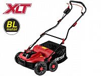Аккум. аэратор-скарификатор WORTEX CAE 3736 ALL1 XLT SOLO БЕСЩЁТ.ДВИГ., 18В+18В, шир. 37 см (вал для аэрации, вал для скарификации, 5 рег.высоты, 45 л травосборник)