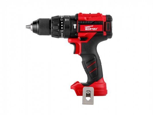 Аккум. ударная дрель-шуруповерт WORTEX BD 1830-1 DLi в кор. (18.0 В, БЕЗ АККУМУЛЯТОРА И ЗУ, 2 скор., 60 Нм, шурупы до 11 мм, бесщёточный двигатель)