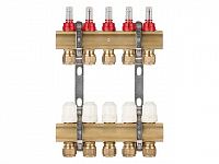 Коллекторная группа AVE777, 5 вых. AV Engineering (PRO серия Для теплого пола и водоснабжения)